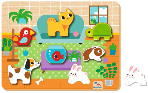 2Kids Toys Vkládací puzzle Mazlíčci
