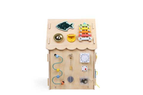2Kids Toys Activity board Domeček přírodní