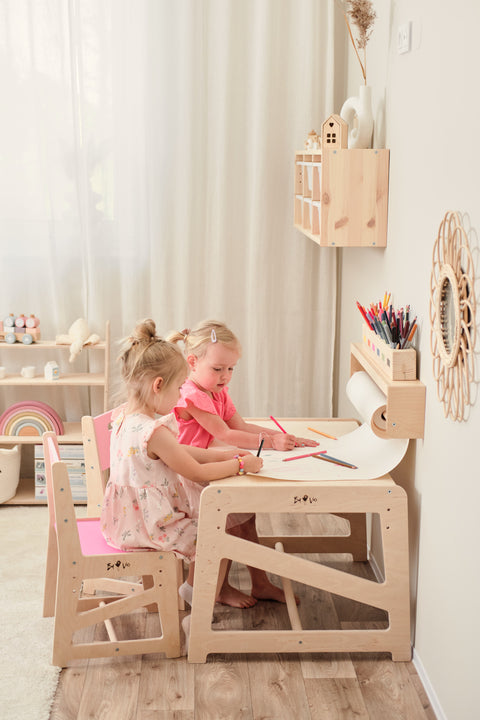 Dětský rostoucí stůl a židličky