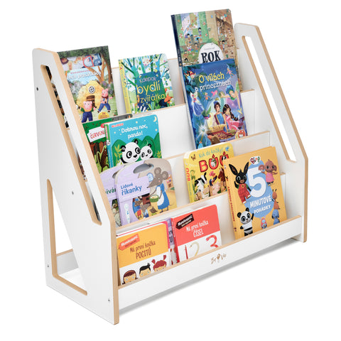 Montessori knihovna + regál – zvýhodněný set MDF