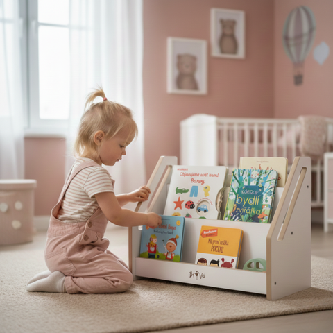 Malá montessori knihovna MDF