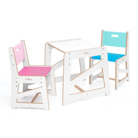 Dětský rostoucí stůl a židličky MDF