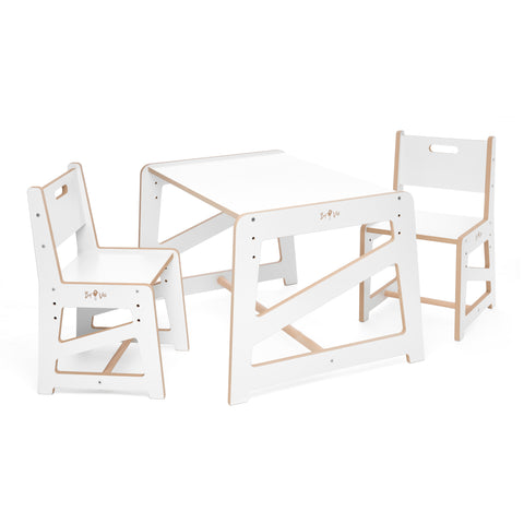 Dětský rostoucí stůl a židličky MDF