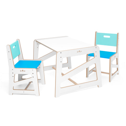 Dětský rostoucí stůl a židličky MDF