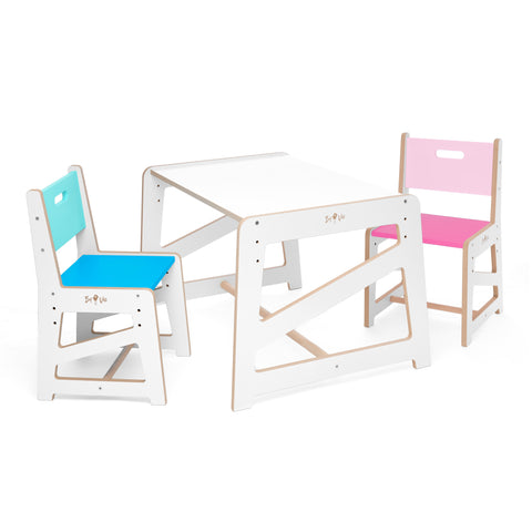Dětský rostoucí stůl a židličky MDF