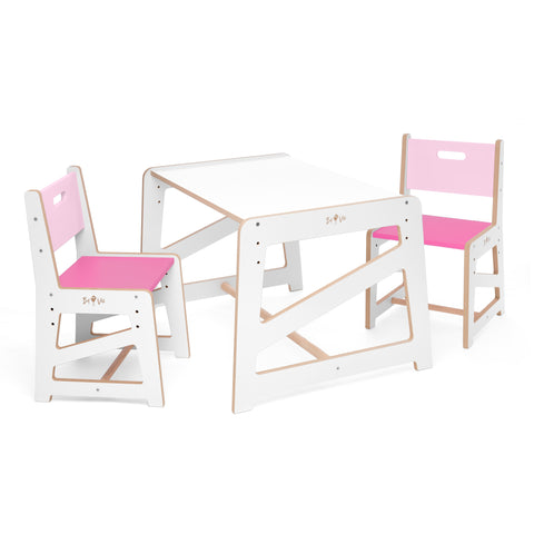 Dětský rostoucí stůl a židličky MDF