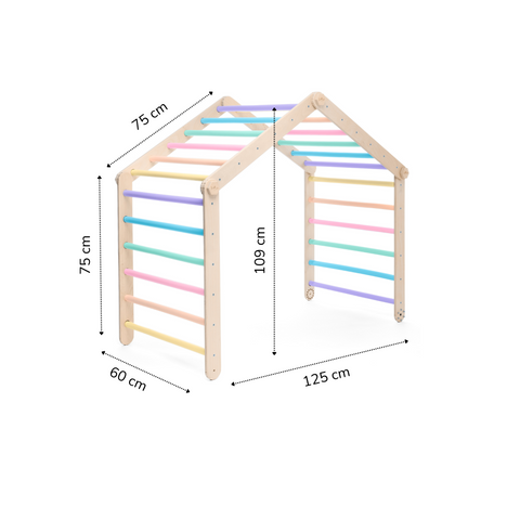 Piklerové trojúhelník polohovací čtyřramenný XXL